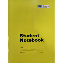 HBS Four Line Notebook -160 Pages 